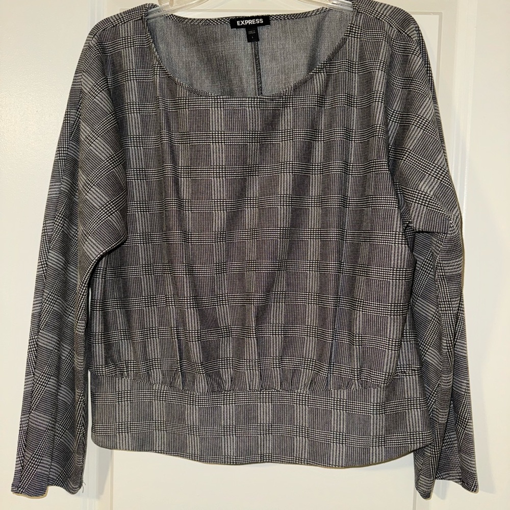 Express Plaid Sweater